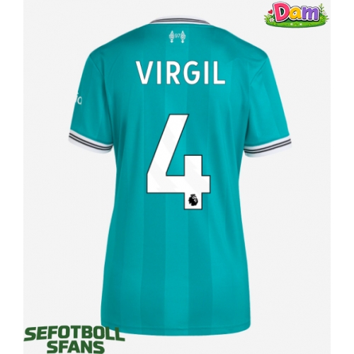 Liverpool Virgil van Dijk #4 Tredje Tröja Kvinnor 2025-26 Kortärmad